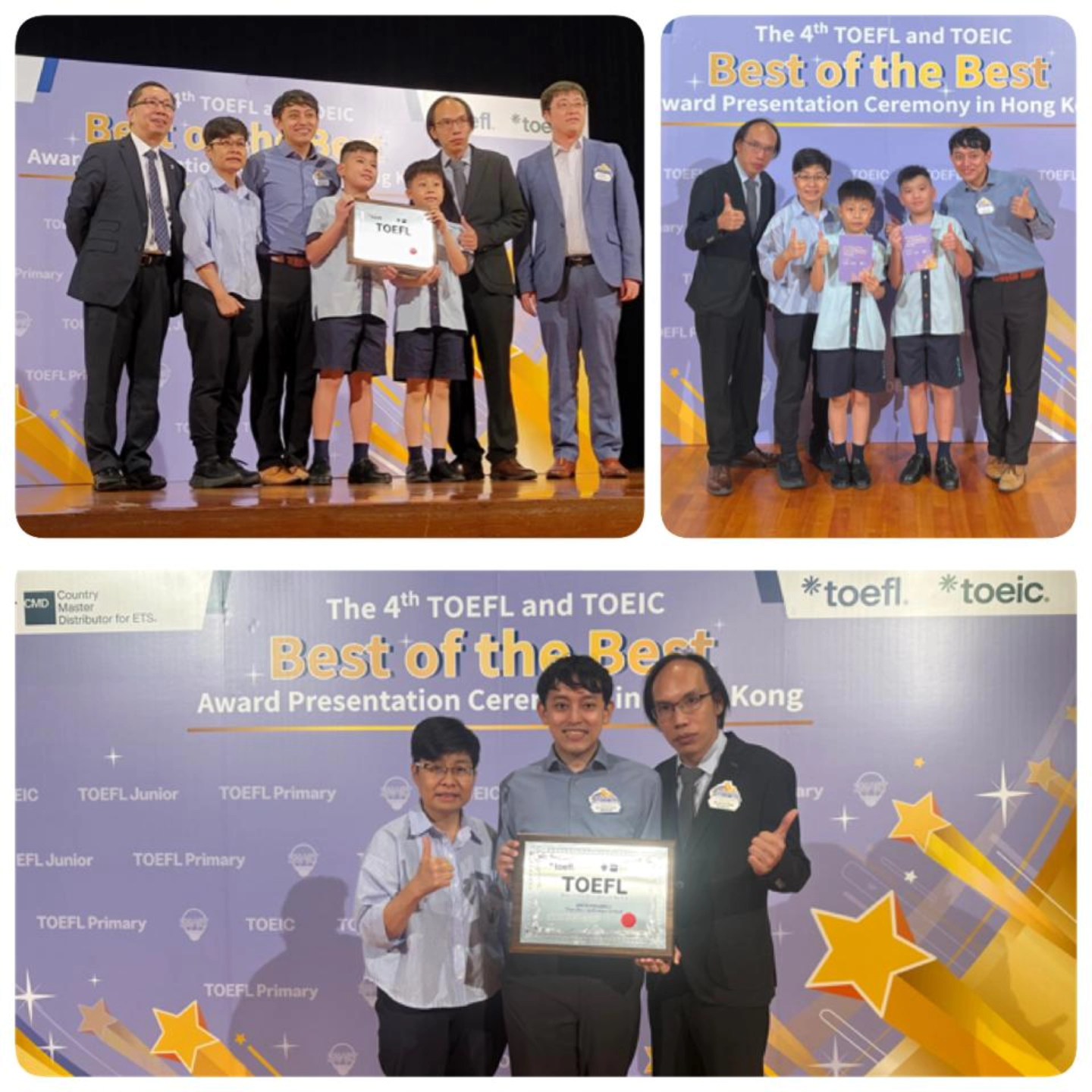 Our school has been nominated for the TOEFL Best of the Best School Award in Hong Kong!
