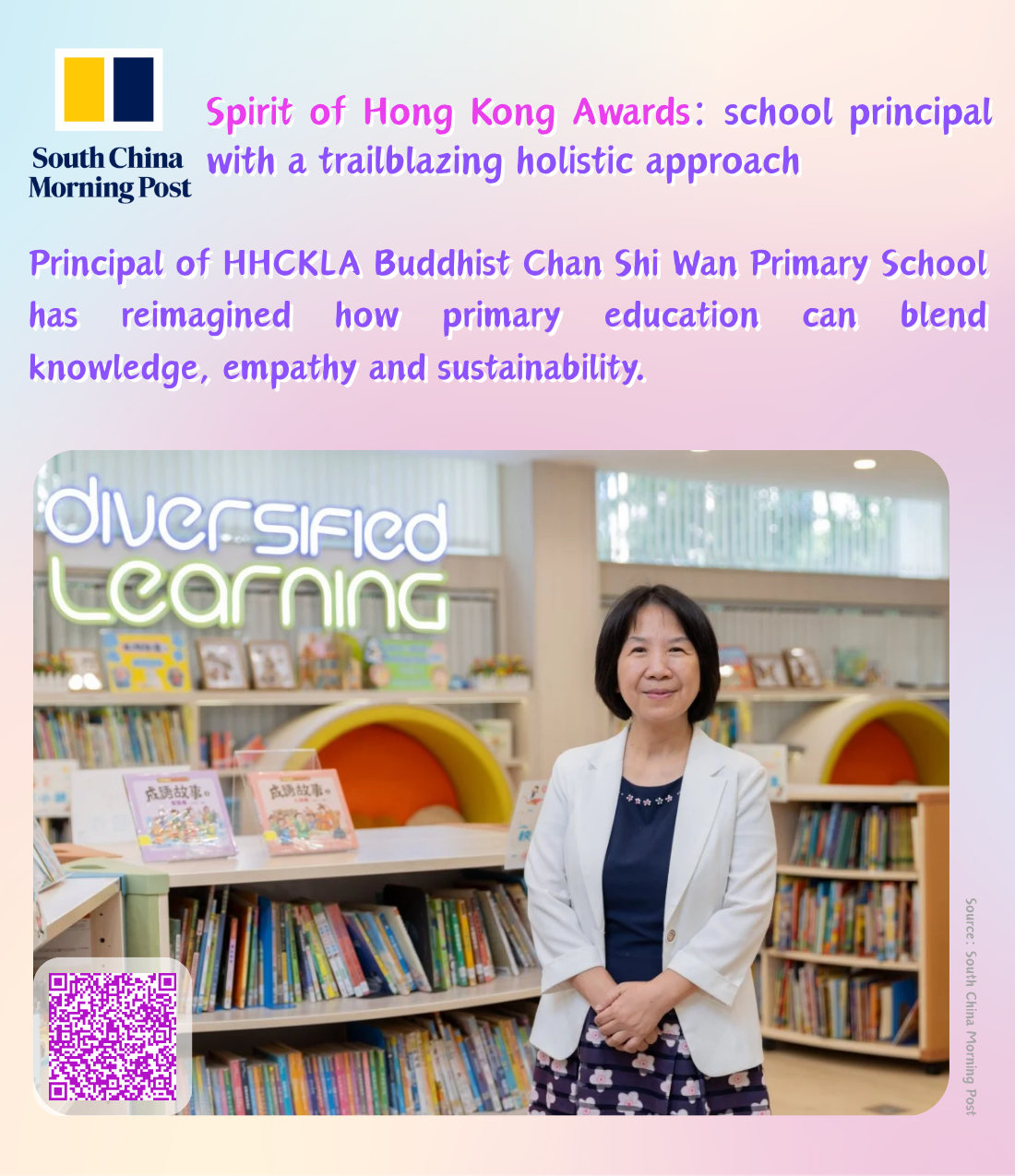 Spirit of Hong Kong Awards: school principal with a trailblazing holistic approach | South China Morning Post
